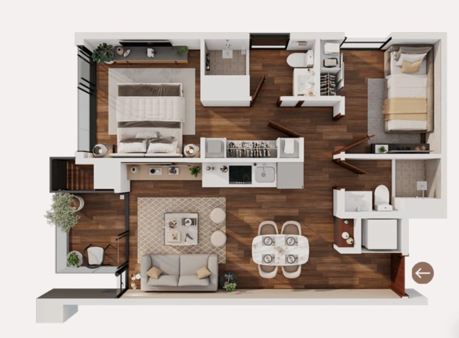 Apartamentos en proyecto en Santa Clara, zona 10 (Opción 2) — Apartamento en Venta en Zona 10, Guatemala, Ciudad — foto 10 de 11
