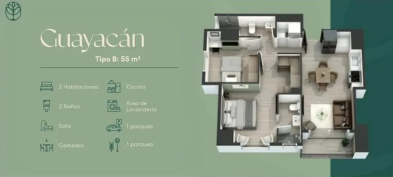 Apartamento para estrenar!! Andares Doce — Apartamento en Venta en Andares Doce, Zona 12, Guatemala, Ciudad — foto 1 de 3