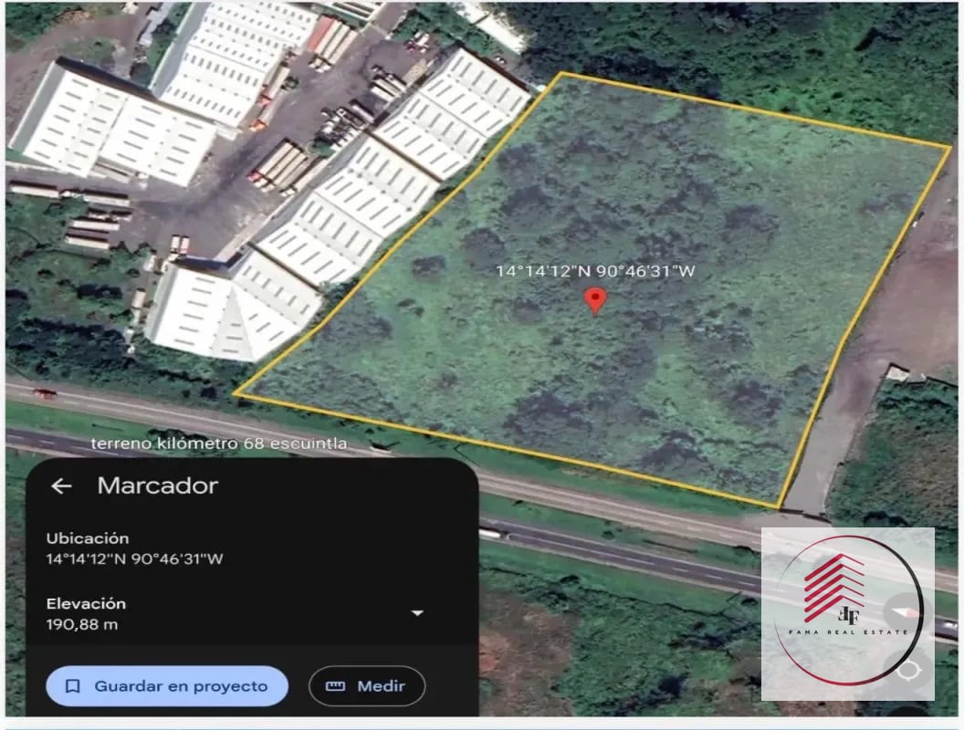 VENTA de terreno ruta a el puerto quetzal km 68 para desarrollo inmobiliario, centro comercial, residencial, complejo de bodegas etc. — Finca en Venta en Puerto Quetzal, Escuintla — foto 2 de 2